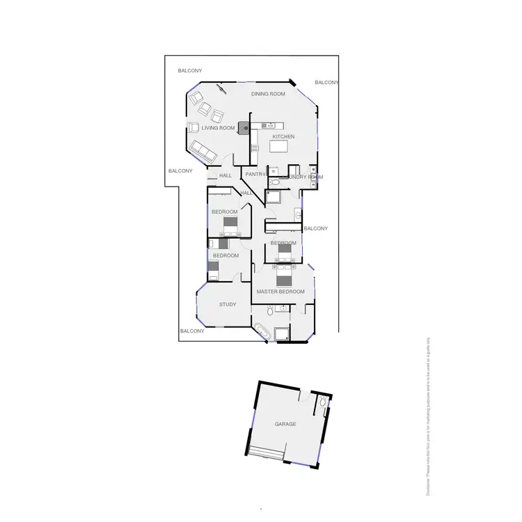 Floorplan of Homely house listing, 77 Mountview Close, Bega NSW 2550