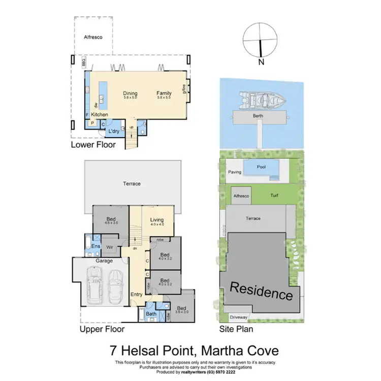 Floorplan of Homely house listing, 7 Helsal Point, Safety Beach VIC 3936