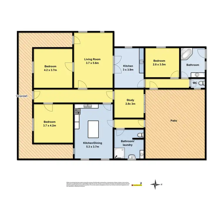 Floorplan of Homely house listing, 53 Calvert Street, Colac VIC 3250