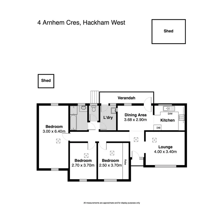 Floorplan of Homely house listing, 4 Arnhem Crescent, Hackham West SA 5163
