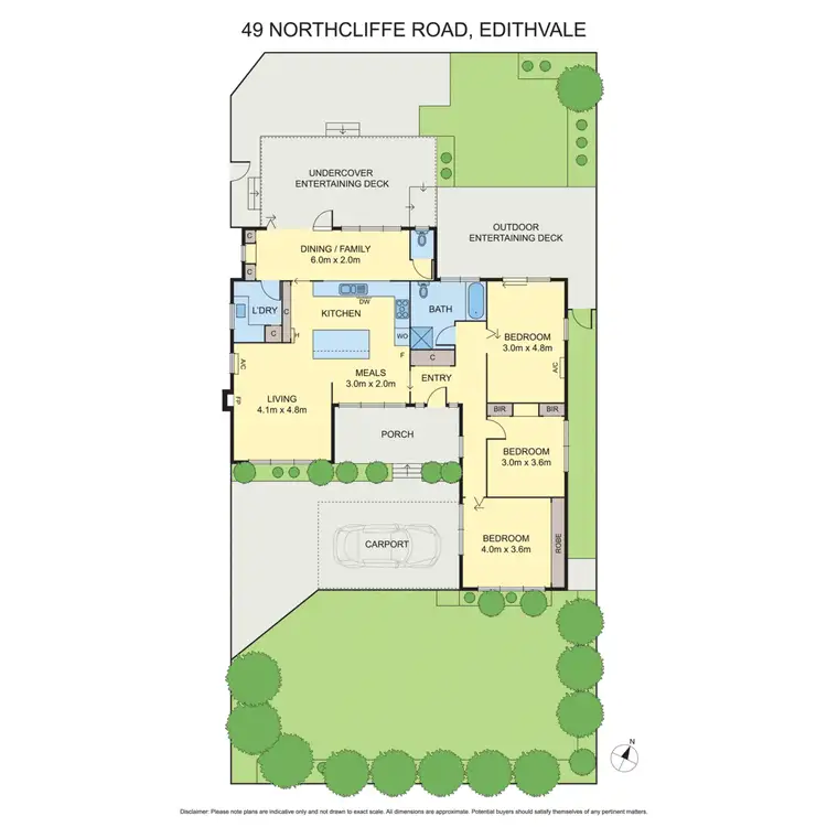 Floorplan of Homely house listing, 1/49 Northcliffe Road, Edithvale VIC 3196