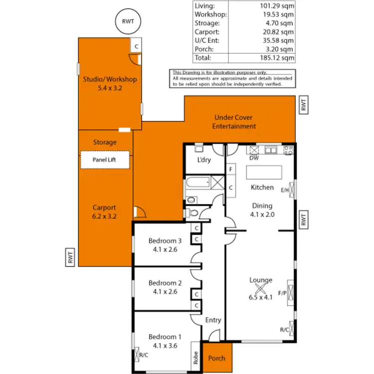 Floorplan of Homely house listing, 7 Eliza Place, Panorama SA 5041