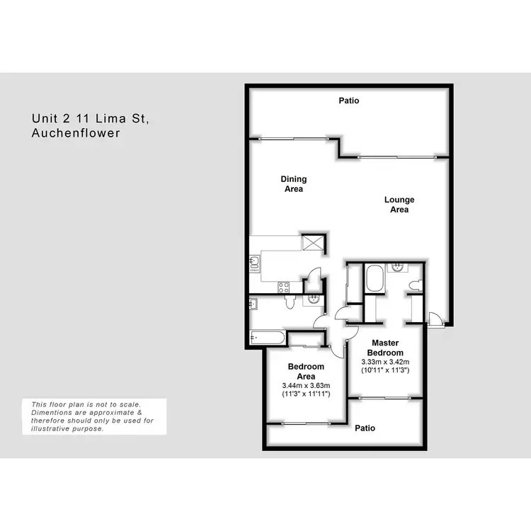 Floorplan of Homely apartment listing, 11 Lima Street, Auchenflower QLD 4066