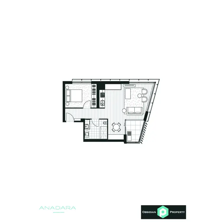 Floorplan of Homely apartment listing, 502/21 Barangaroo Avenue, Barangaroo NSW 2000