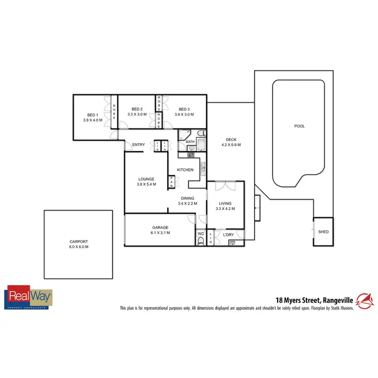 Floorplan of Homely house listing, 18 Myers Street, Rangeville QLD 4350