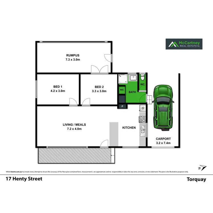 Floorplan of Homely house listing, 17 Henty Street, Torquay VIC 3228