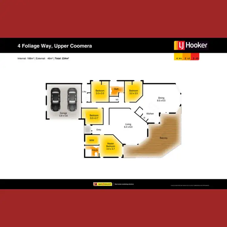 Floorplan of Homely house listing, 4 Foliage Way, Upper Coomera QLD 4209