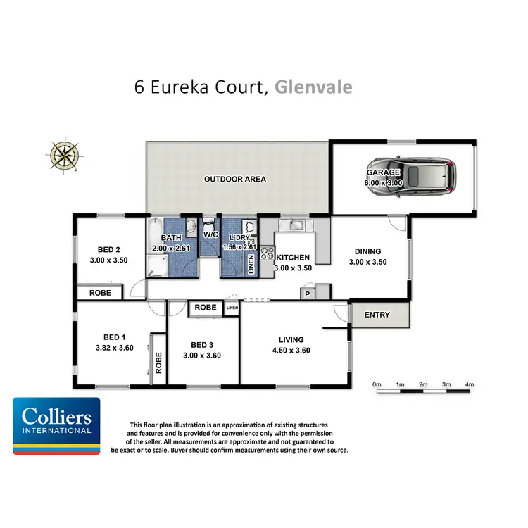 Floorplan of Homely house listing, 6 Eureka Court, Glenvale QLD 4350