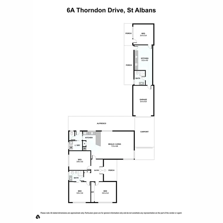 Floorplan of Homely house listing, 6A Thorndon Drive, St Albans VIC 3021