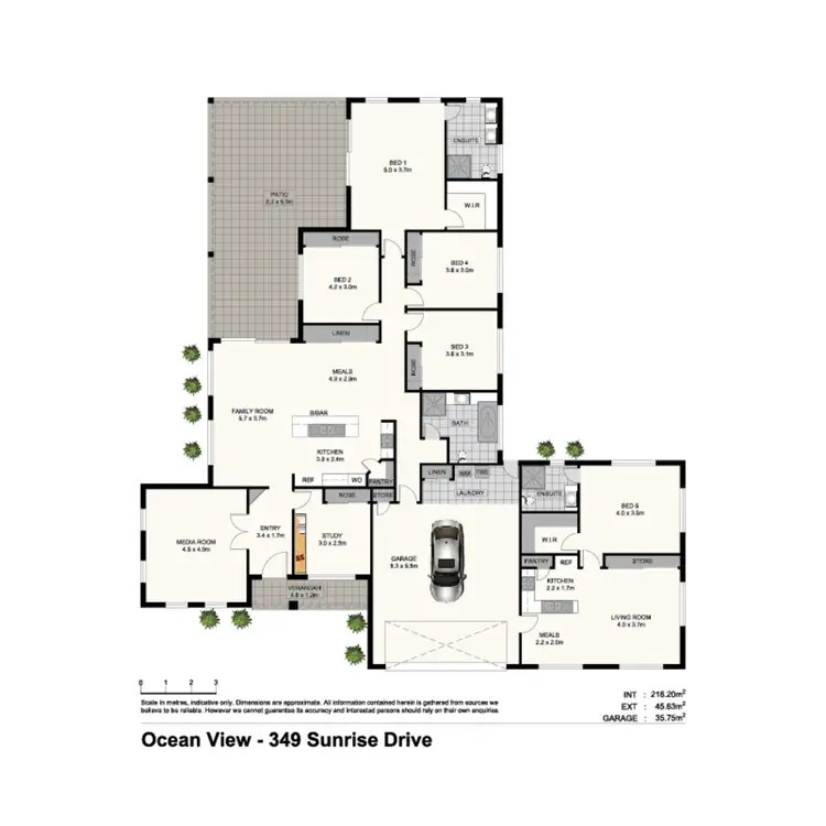 Floorplan of Homely house listing, 349 Sunrise Dve, Ocean View QLD 4521