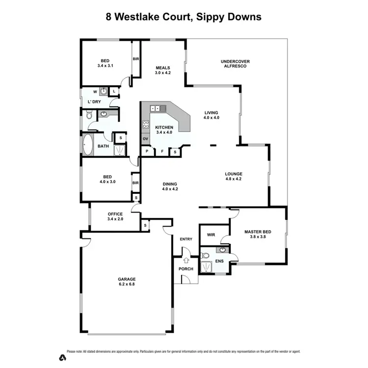 Floorplan of Homely house listing, 8 Westlake Court, Sippy Downs QLD 4556