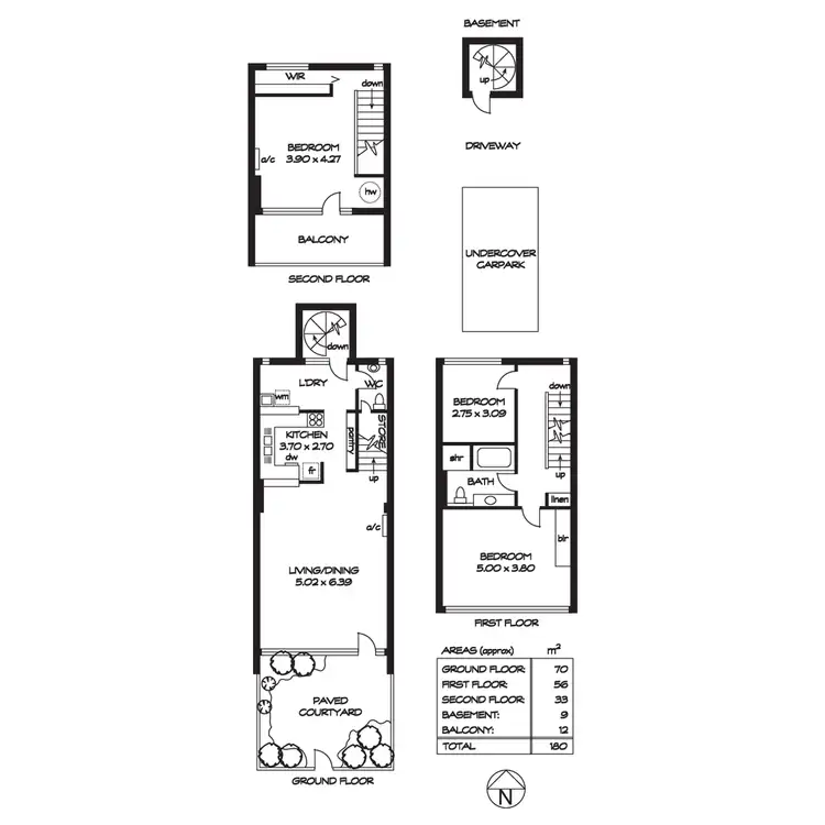 Floorplan of Homely unit listing, 13/15A Brougham Place, North Adelaide SA 5006