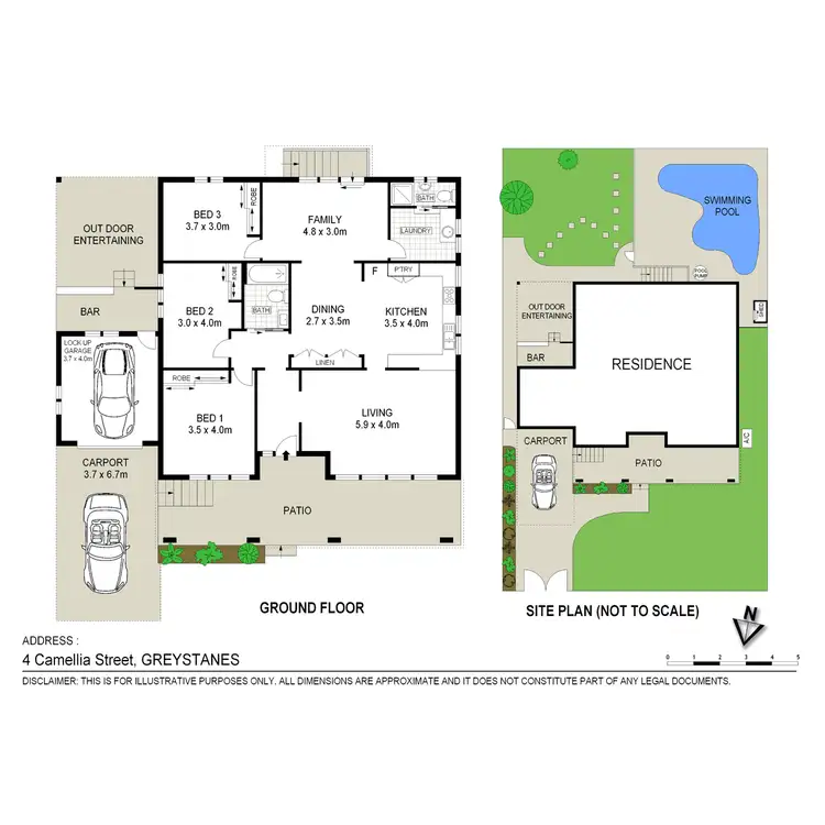 Floorplan of Homely house listing, 4 Camellia Street, Greystanes NSW 2145