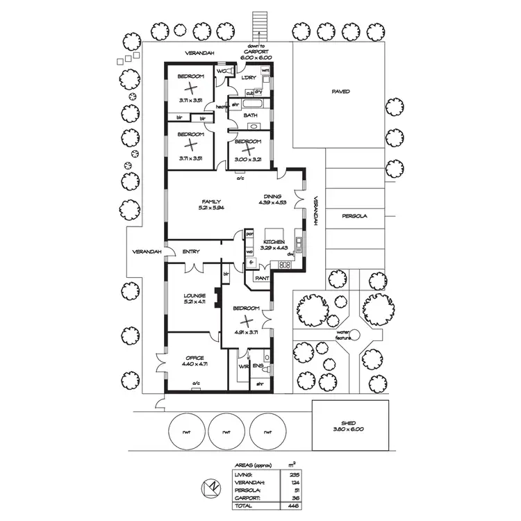Floorplan of Homely house listing, 43 Joseph road, Blakiston SA 5250