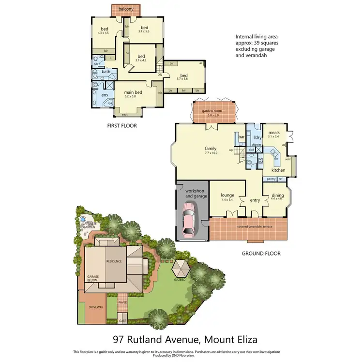 Floorplan of Homely house listing, 97 Rutland Avenue, Mount Eliza VIC 3930