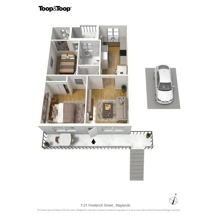 Floorplan of Homely unit listing, 7/21 Frederick Street, Maylands SA 5069