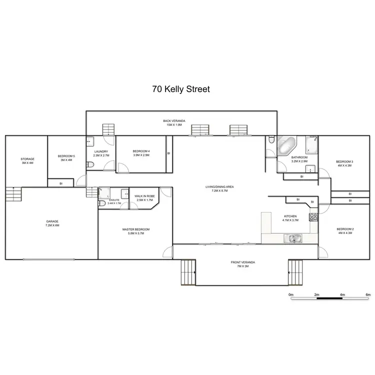 Floorplan of Homely house listing, 70 Kelly Street, South Grafton NSW 2460