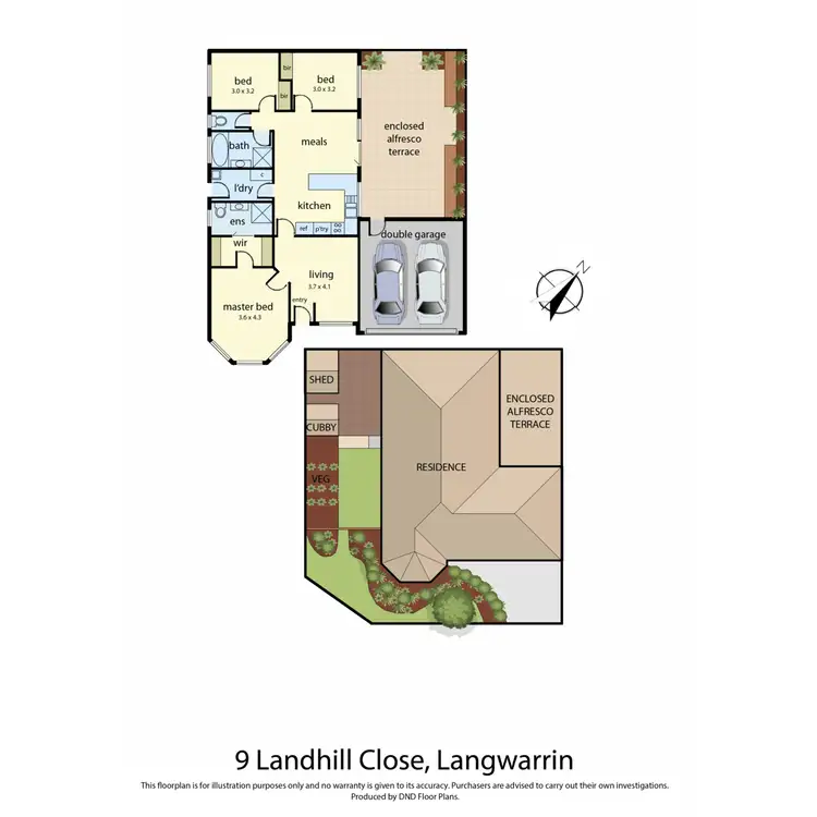 Floorplan of Homely house listing, 9 Landhill Close, Langwarrin VIC 3910