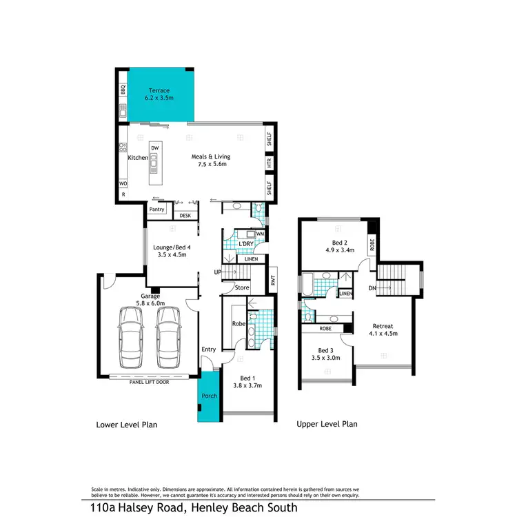 Floorplan of Homely house listing, 110A Halsey Road, Henley Beach South SA 5022