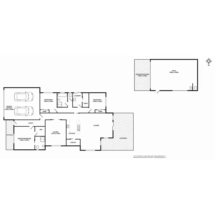 Floorplan of Homely house listing, 10 Olivers Road, Benalla VIC 3672