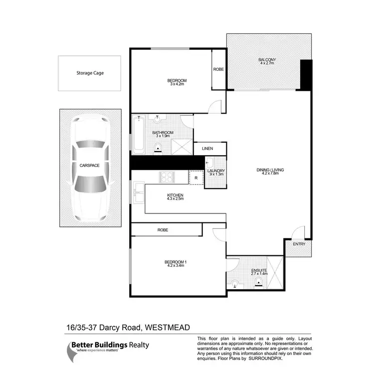 Floorplan of Homely apartment listing, 16/35-37 Darcy Road, Westmead NSW 2145