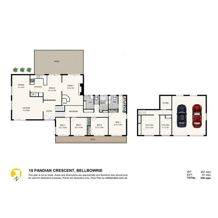 Floorplan of Homely house listing, 19 Pandian Crescent, Bellbowrie QLD 4070