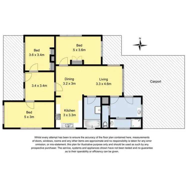 Floorplan of Homely house listing, 68 Polwarth Street, Colac VIC 3250