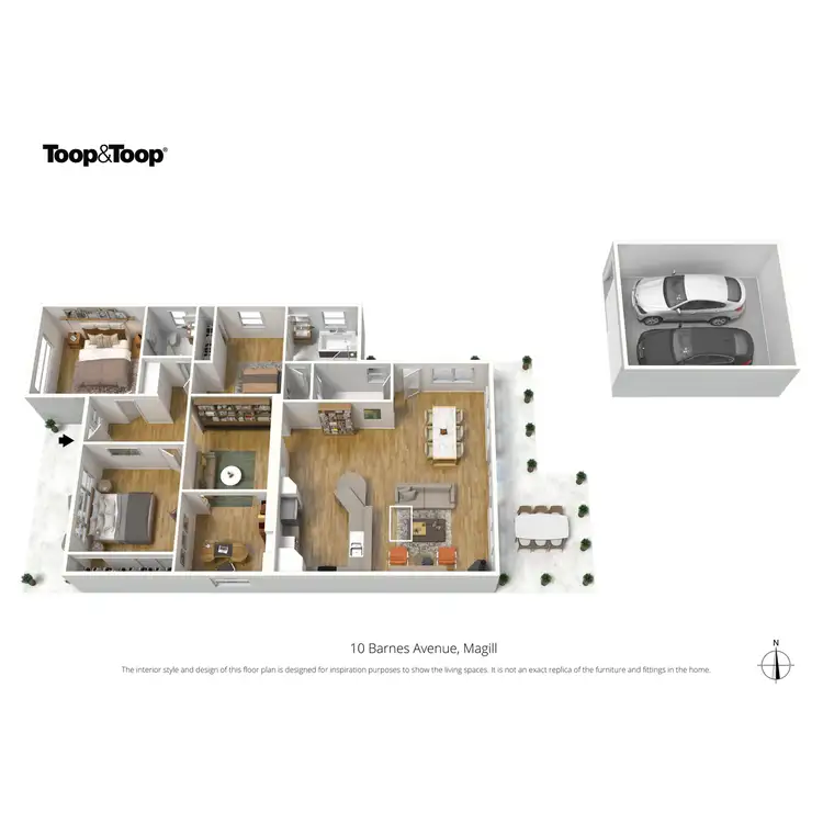 Floorplan of Homely house listing, 10 Barnes Avenue, Magill SA 5072