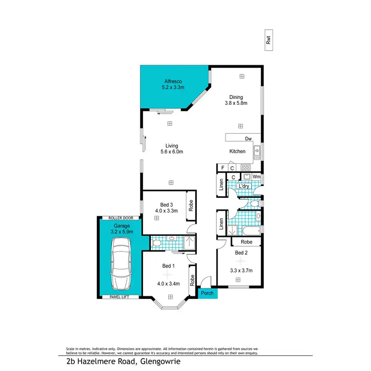 Floorplan of Homely house listing, 2B Hazelmere Road, Glengowrie SA 5044