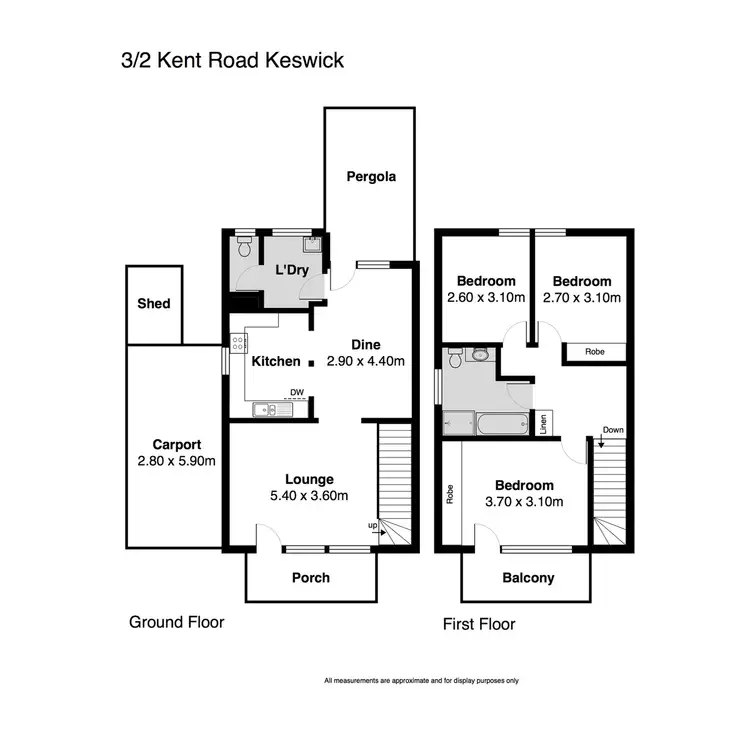 Floorplan of Homely unit listing, 3/2 Kent Road, Keswick SA 5035