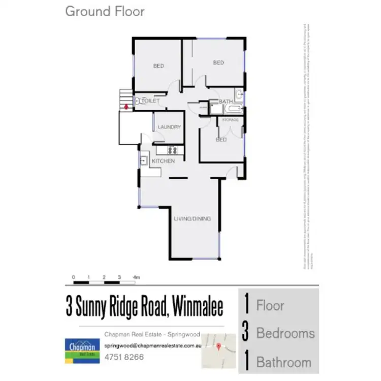 Floorplan of Homely house listing, 3 Sunny Ridge Road, Winmalee NSW 2777