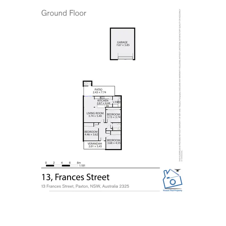 Floorplan of Homely house listing, 13 Frances Street, Paxton NSW 2325