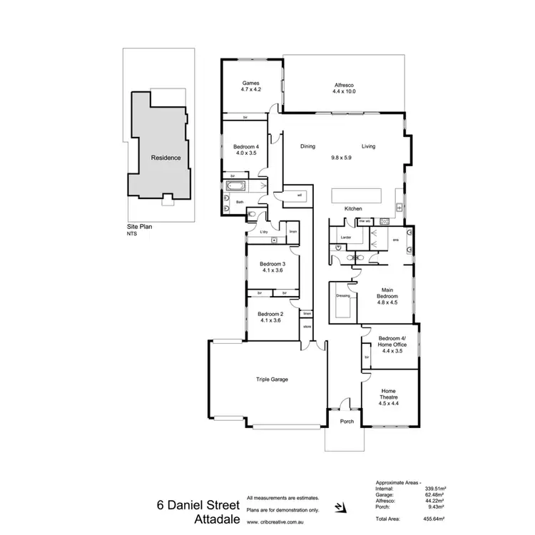 Floorplan of Homely house listing, 6 Daniel Street, Attadale WA 6156