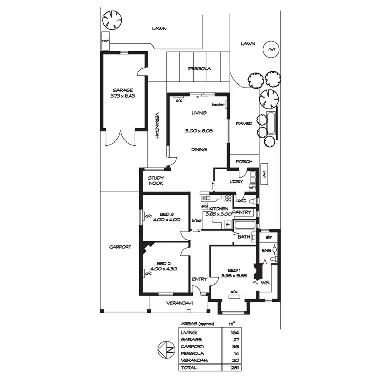 Floorplan of Homely house listing, 50 Denman Terrace, Lower Mitcham SA 5062