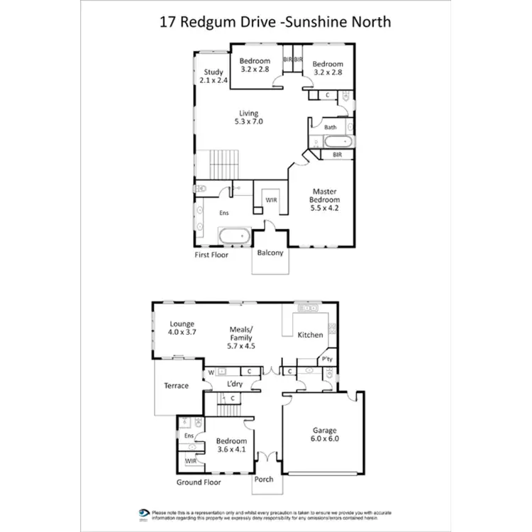 Floorplan of Homely house listing, 17 Redgum Drive, Sunshine North VIC 3020