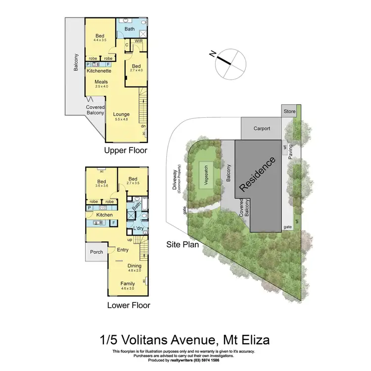 Floorplan of Homely house listing, 1/5 Volitans Avenue, Mount Eliza VIC 3930