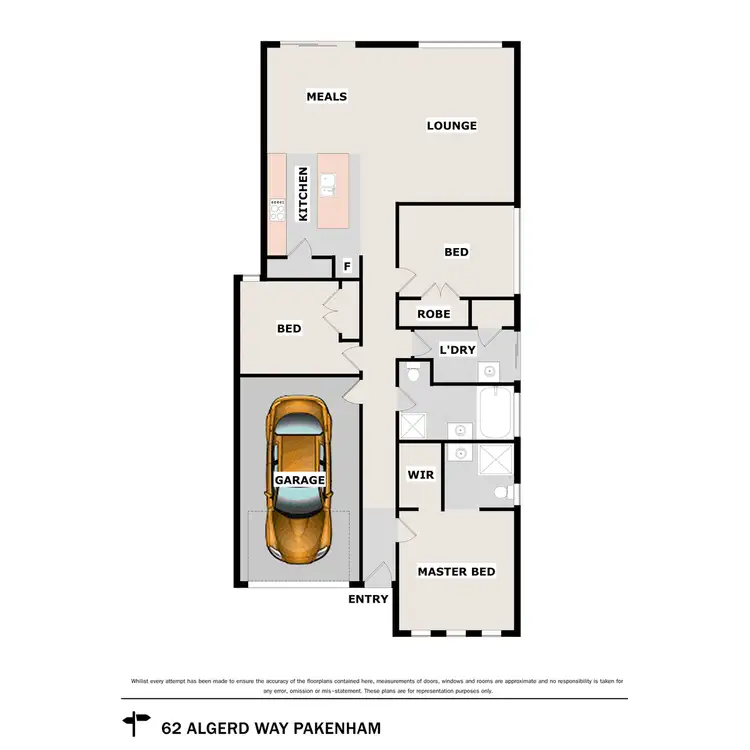 Floorplan of Homely house listing, 62 Algerd Way, Pakenham VIC 3810