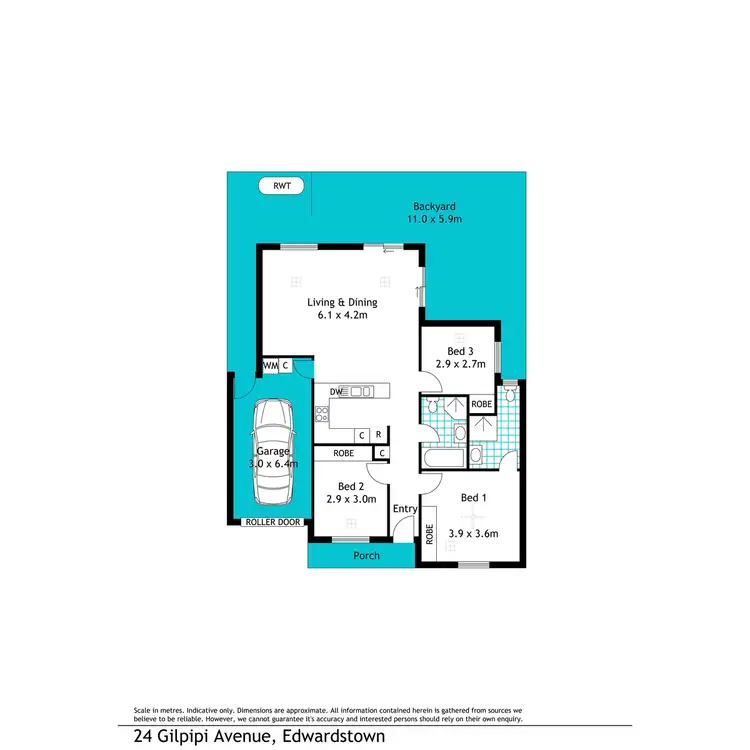 Floorplan of Homely house listing, 24 Gilpipi Avenue, Edwardstown SA 5039