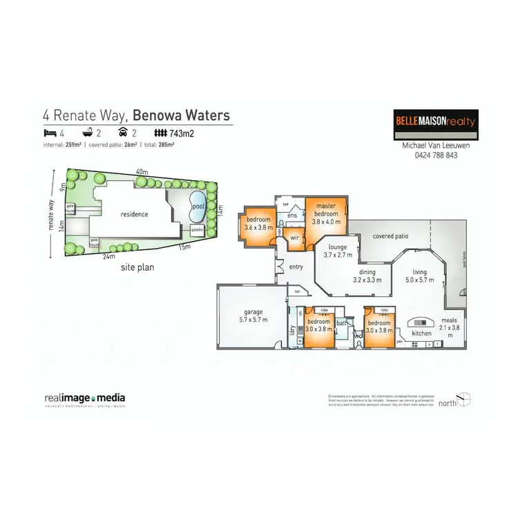 Floorplan of Homely house listing, 4 Renate Way, Benowa Waters QLD 4217