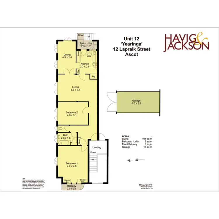 Floorplan of Homely apartment listing, 12/12 Lapraik Street, Ascot QLD 4007