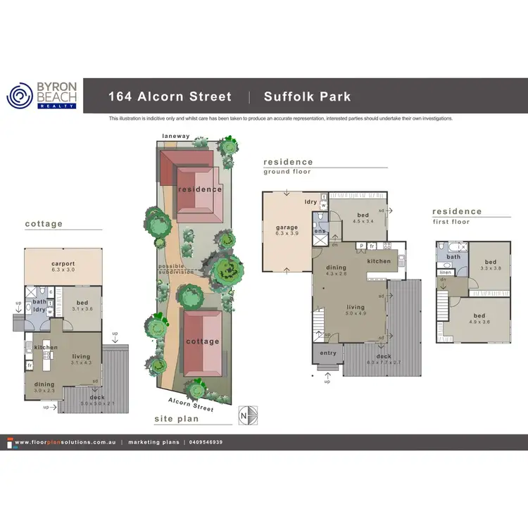 Floorplan of Homely studio listing, 1/164 Alcorn Street, Suffolk Park NSW 2481