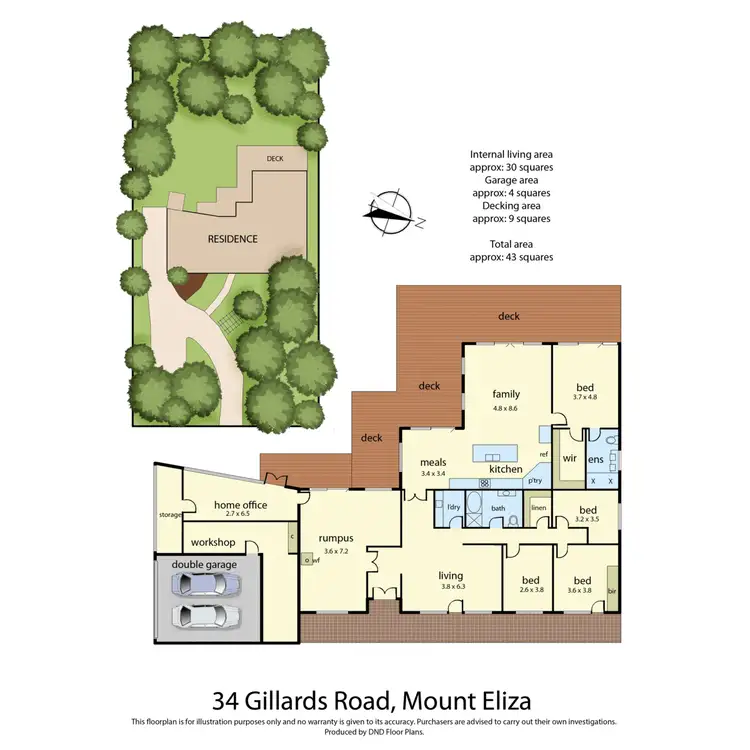 Floorplan of Homely house listing, 34 Gillards Road, Mount Eliza VIC 3930