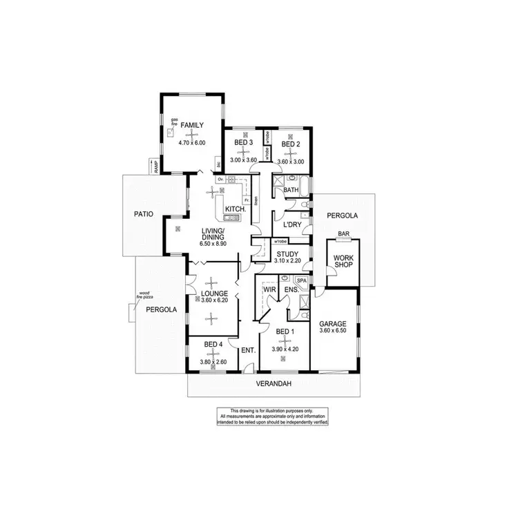 Floorplan of Homely house listing, 1 Oakland Court, Mount Gambier SA 5290