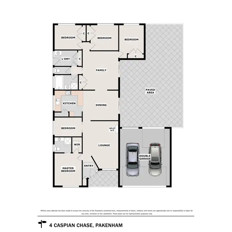 Floorplan of Homely house listing, 4 Caspian Chase, Pakenham VIC 3810