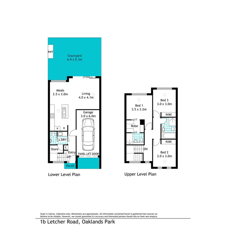 Floorplan of Homely house listing, 1B Letcher Road, Oaklands Park SA 5046