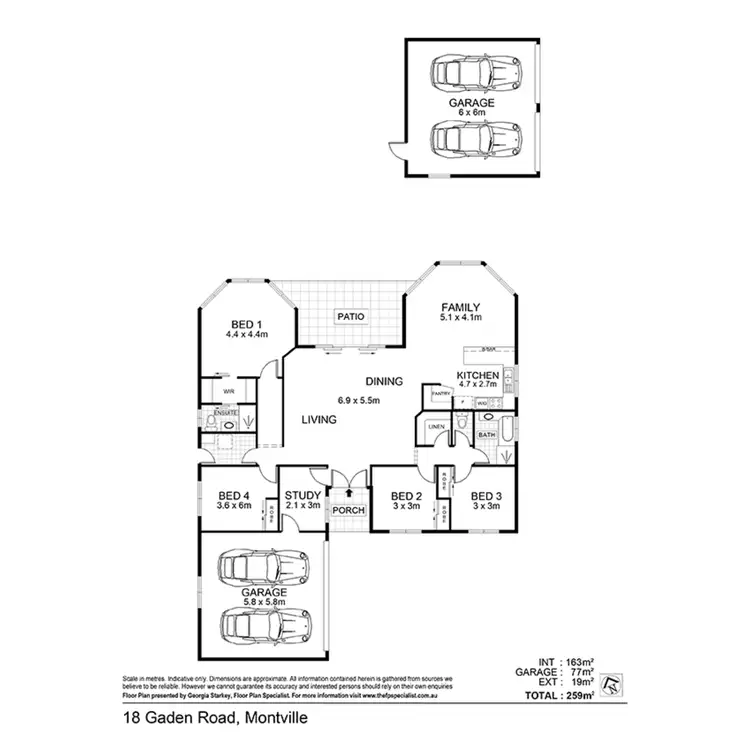 Floorplan of Homely house listing, 18 Gaden Road, Montville QLD 4560