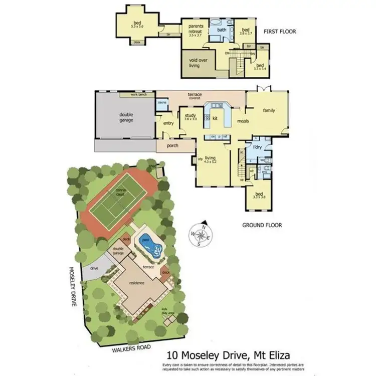 Floorplan of Homely house listing, 10 Moseley Drive, Mount Eliza VIC 3930
