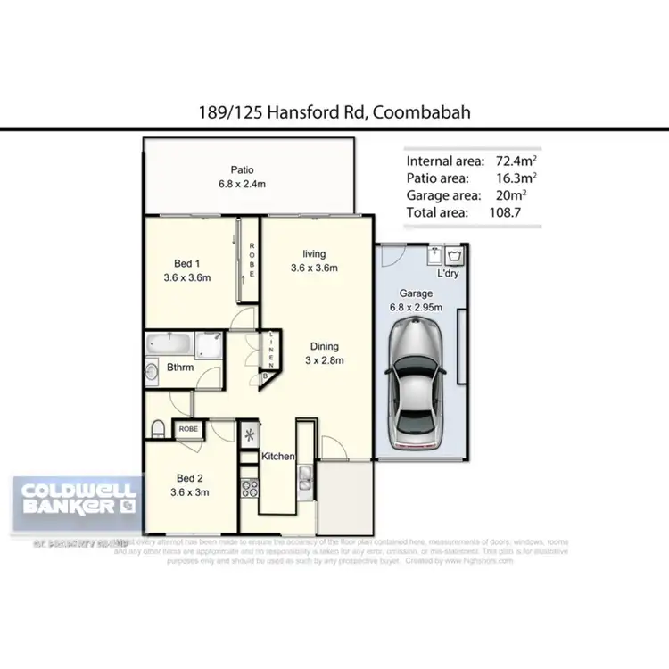 Floorplan of Homely unit listing, 189/125 Hansford Road, Coombabah QLD 4216