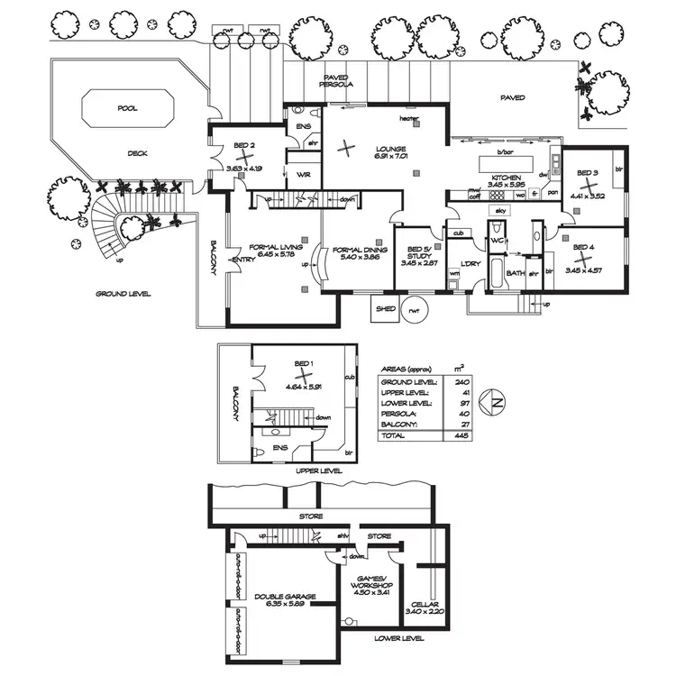 Floorplan of Homely house listing, 4 Jikara Drive, Glen Osmond SA 5064