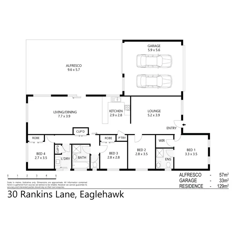 Floorplan of Homely house listing, 30 Rankins Lane, Eaglehawk VIC 3556